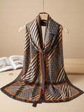 Silk Printed Hijab Printed Silk Scarf- Silk stoller - Silk hijabs Lightweight Satin Scarves