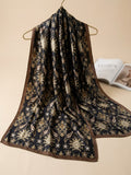 Silk Printed Hijab Printed Silk Scarf- Silk stoller - Silk hijabs Lightweight Satin Scarves
