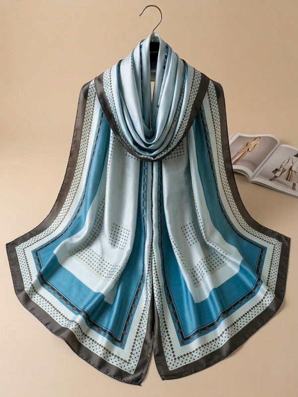 Silk Printed Hijab Printed Silk Scarf- Silk stoller - Silk hijabs Lightweight Satin Scarves