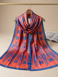 Silk Printed Hijab Printed Silk Scarf- Silk stoller - Silk hijabs Lightweight Satin Scarves