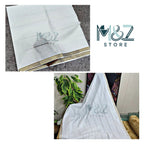 Pure Lawn Taarkashi Dooriya Dupatta Malmal Cotton - 2.5 ghz