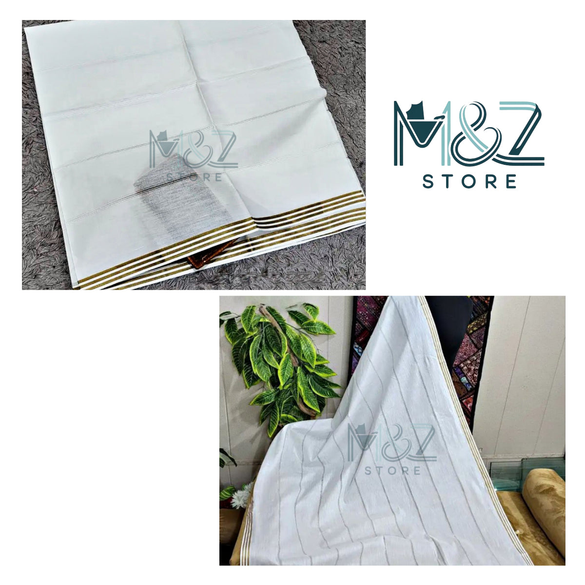Pure Lawn Taarkashi Dooriya Dupatta Malmal Cotton - 2.5 ghz