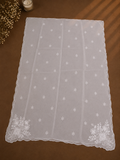 Chiffon Four-Side Scalloped Cutwork Dupatta – 2.75 Yards (Dyeable