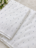 Premium medium silk Dupatta with Silver Chan Embroidery | Soft & Elegant Party Wear Dupatta | 2.5 Yards
