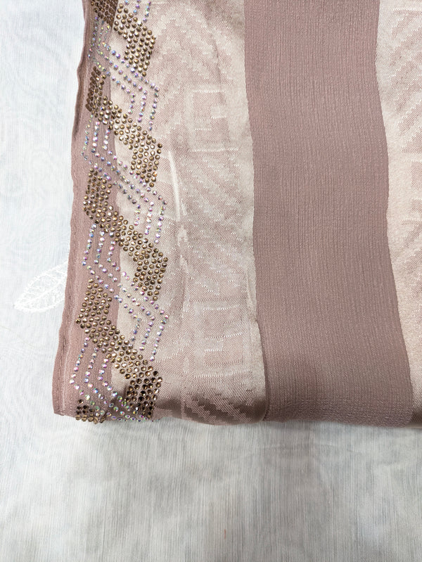 Cotton Silk  Stone head border