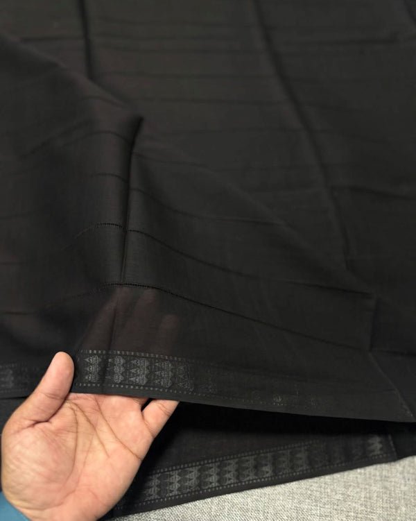 Pure Black Lawn Taarkashi Dooriya Dupatta | 2.5 yards  Length