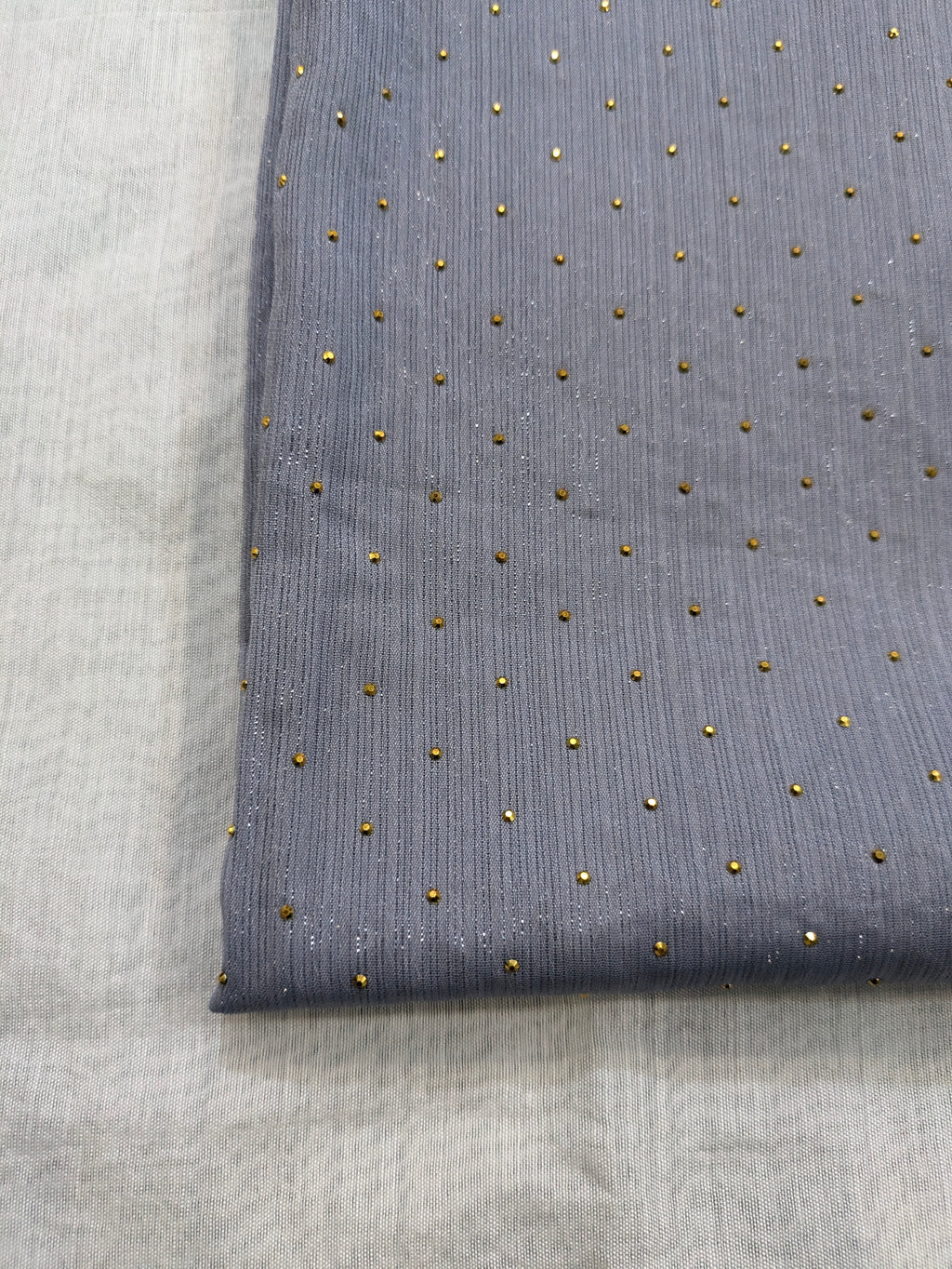 Georgette Chiffon Hijab with Golden Stone
