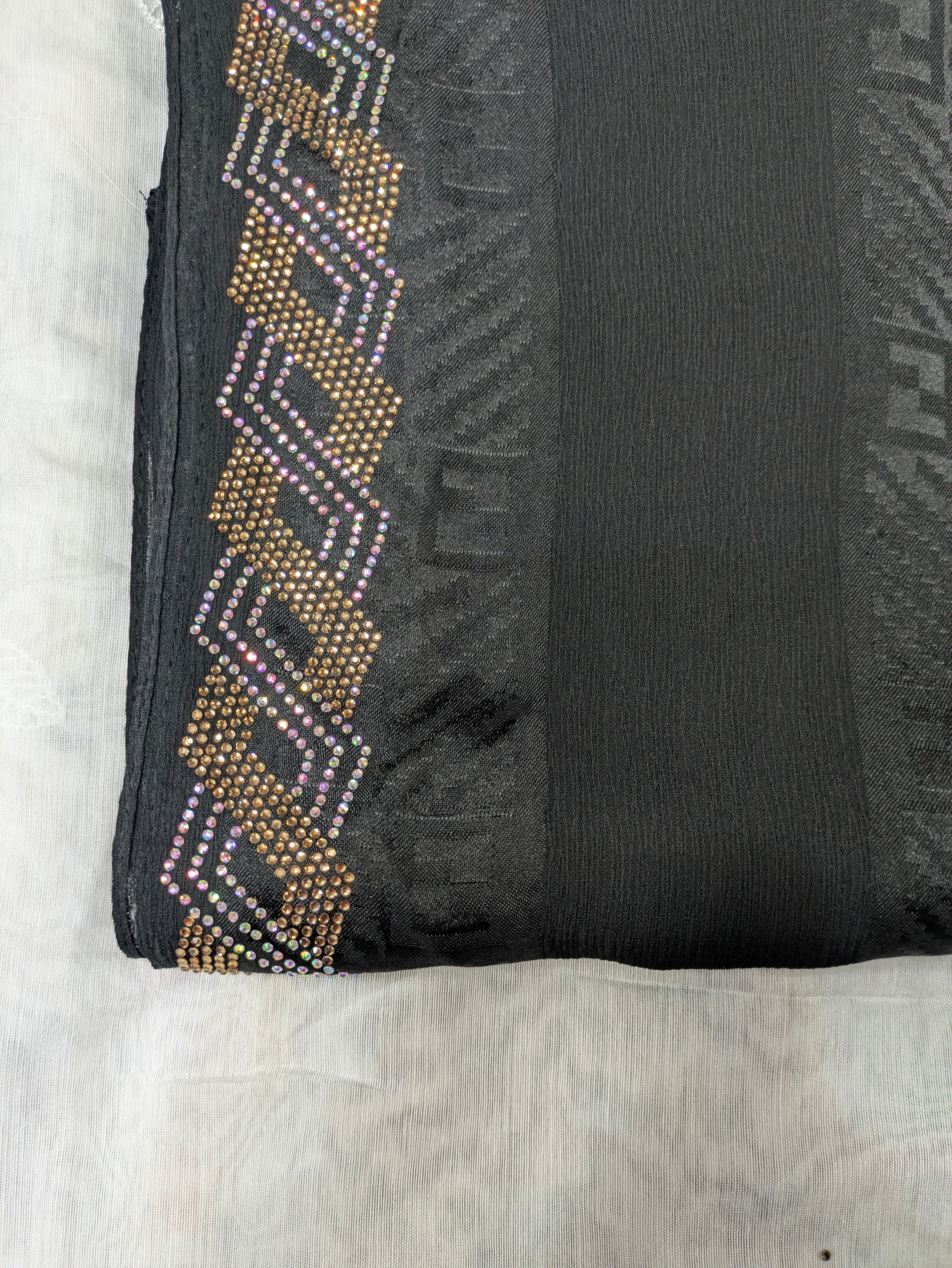 Cotton Silk  Stone head border