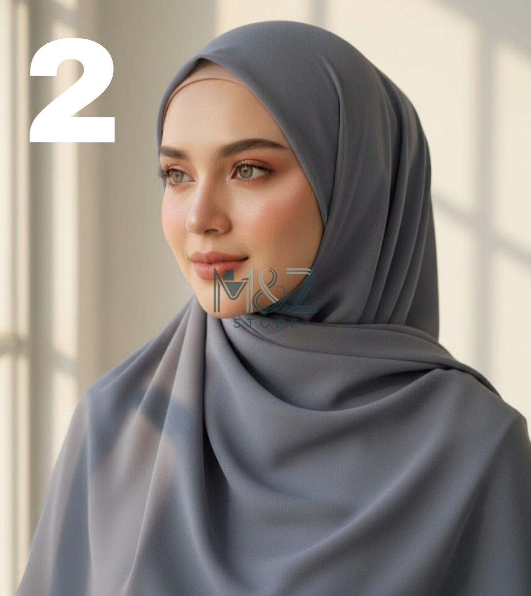 Plane Chiffon Georgette Hijab / Stoller