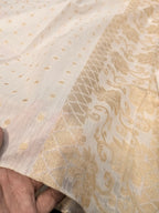 Pure  Lawn Banarsi Dupatta – Golden Jacquard Banarsi Work | Dyeable Dupatta in all colors  | 2.5 yards