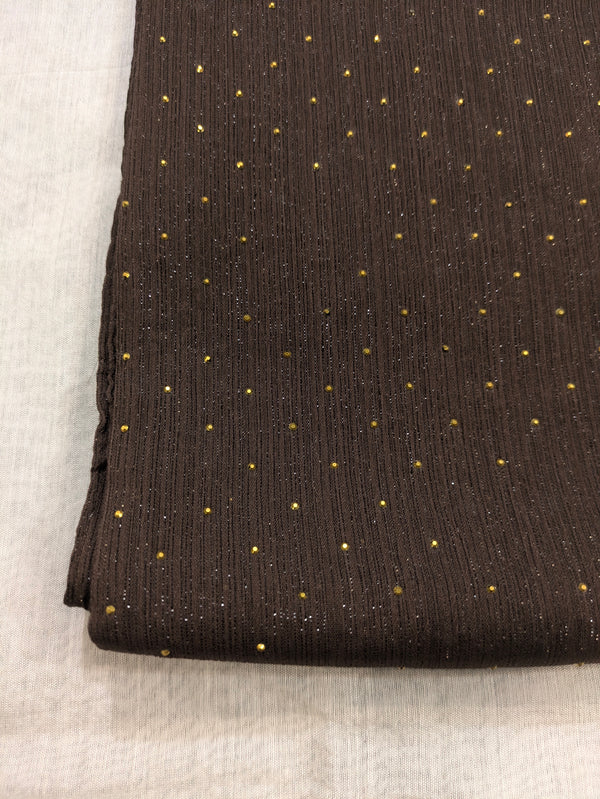 Georgette Chiffon Hijab with Golden Stone