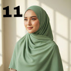 Plane Chiffon Georgette Hijab / Stoller