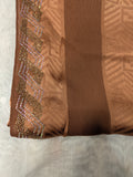 Cotton Silk  Stone head border