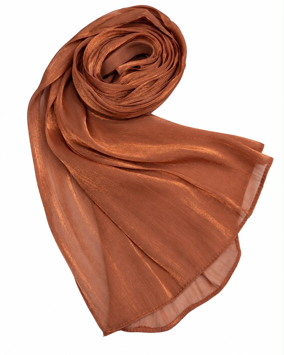 Organza Silk Hijab – Shiny Premium Fabric | Party Wear & Wedding Hijab