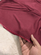 Premium Soft Lawn Hijab with Four Side Lace & Textured Fabric – 2 Yards