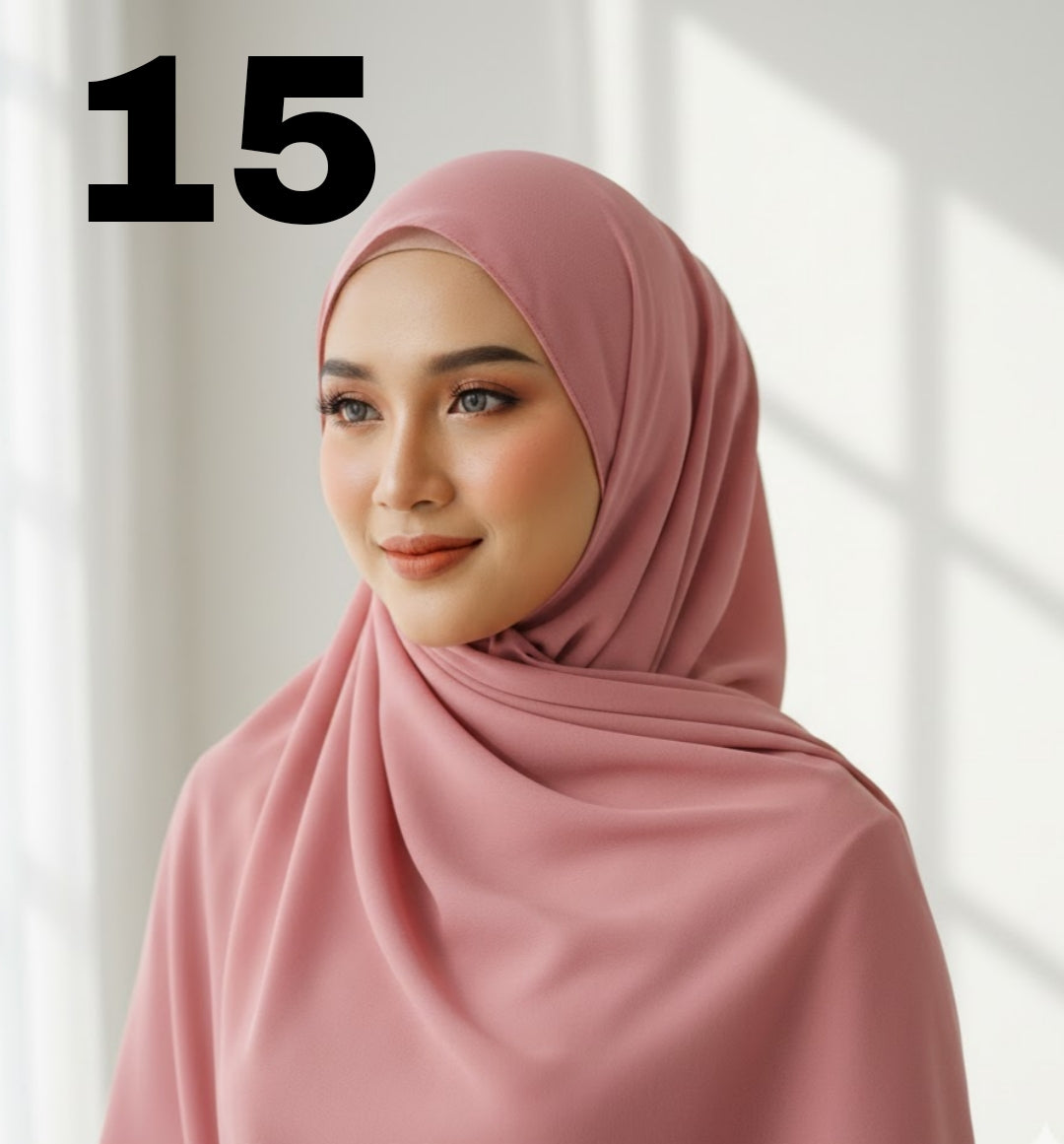 Plane Chiffon Georgette Hijab / Stoller