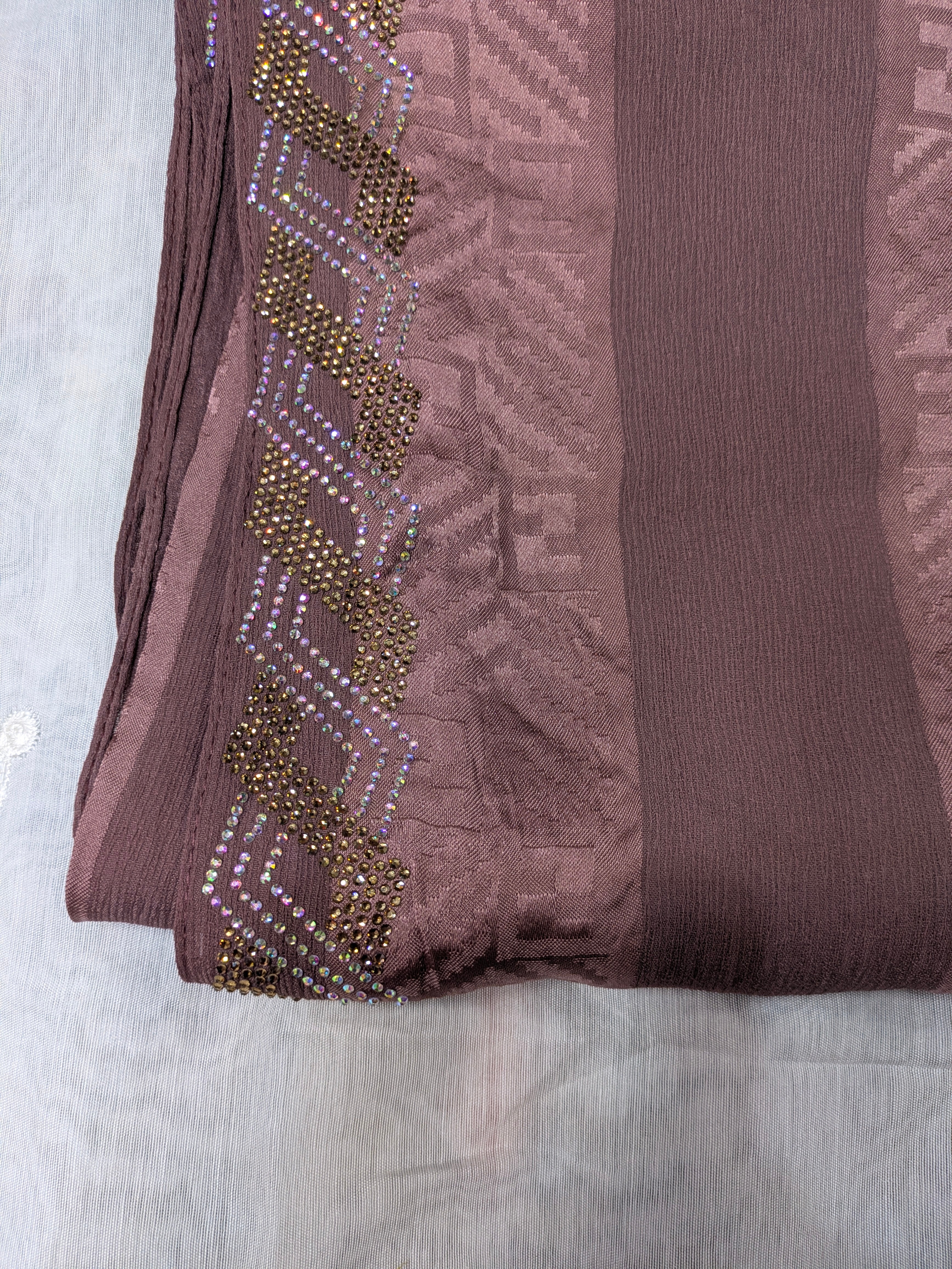Cotton Silk  Stone head border