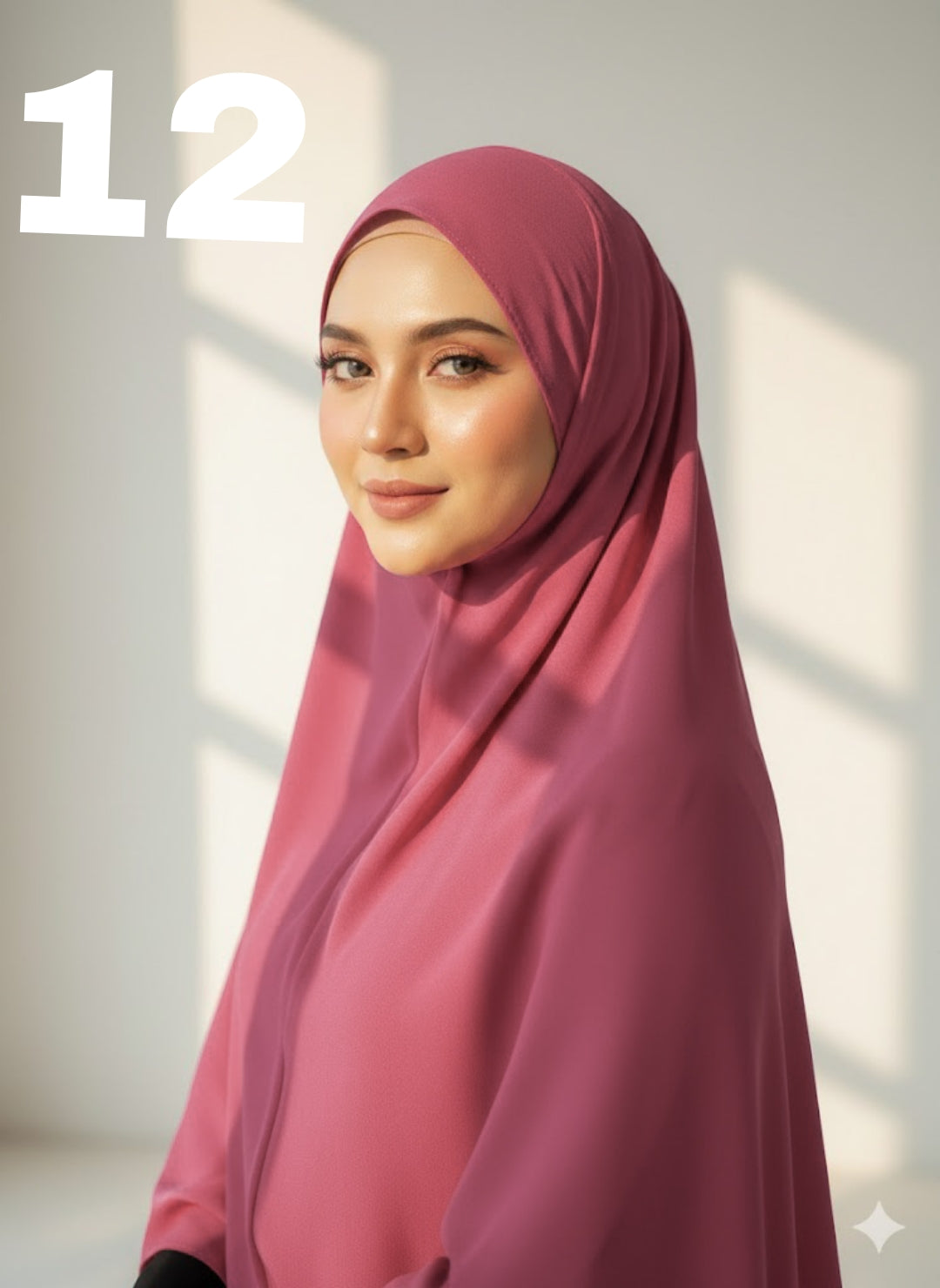 Plane Chiffon Georgette Hijab / Stoller