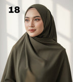 Plane Chiffon Georgette Hijab / Stoller