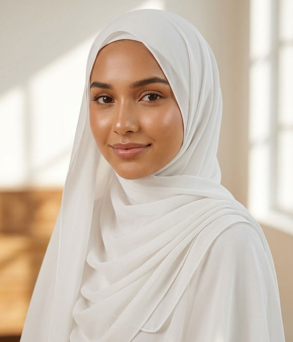 Plane Chiffon Georgette Hijab / Stoller