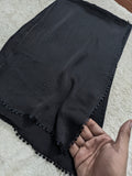 Premium Silk Hijab with Four Side Cutwork Lace | Elegant Party Wear Hijab