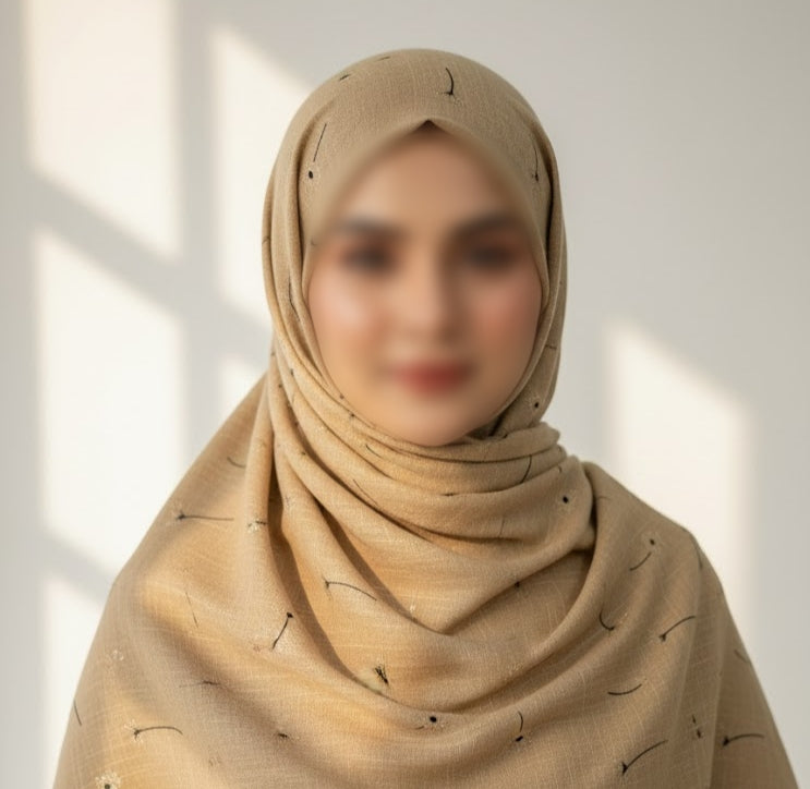 Lawn Block Print hijab