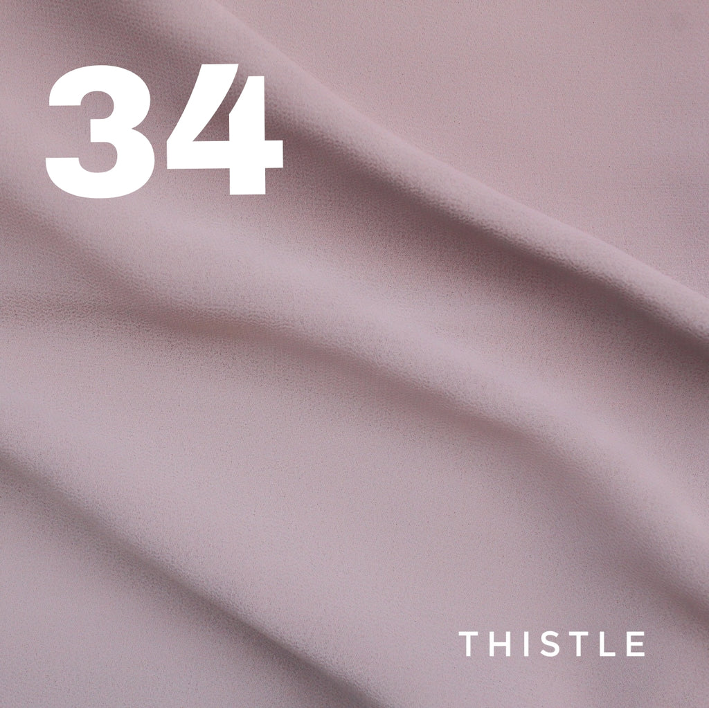 Plane Chiffon Georgette Hijab / Stoller