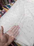 Pure Soft Organza Dupatta with Silver Chan Embroidery | Diyable Party Wear Dupatta | 2.5 Yards
