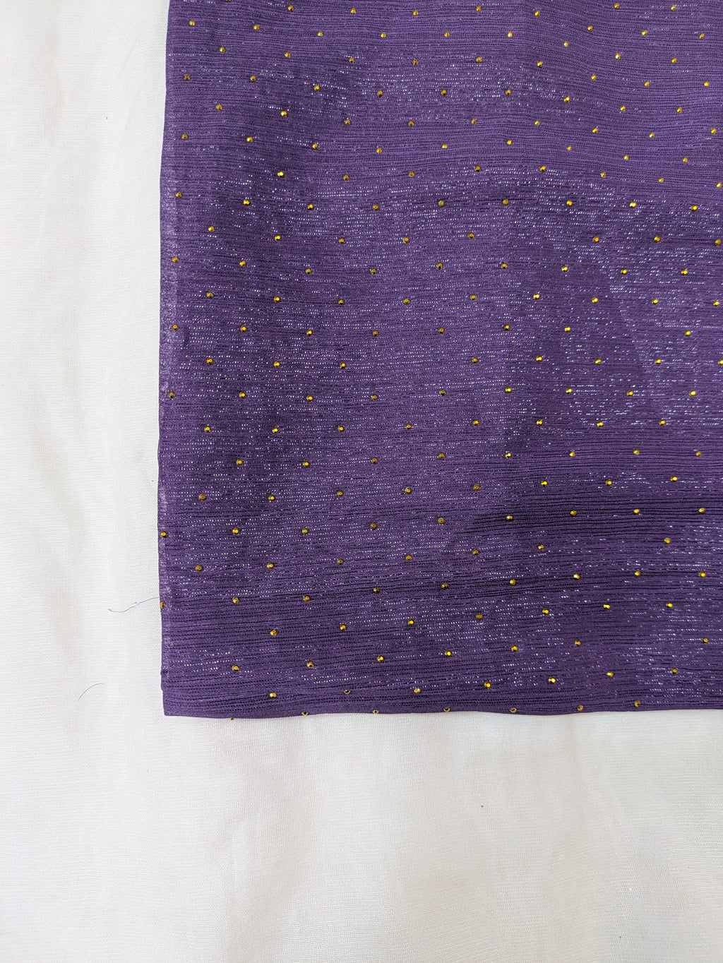 Georgette Chiffon Hijab with Golden Stone