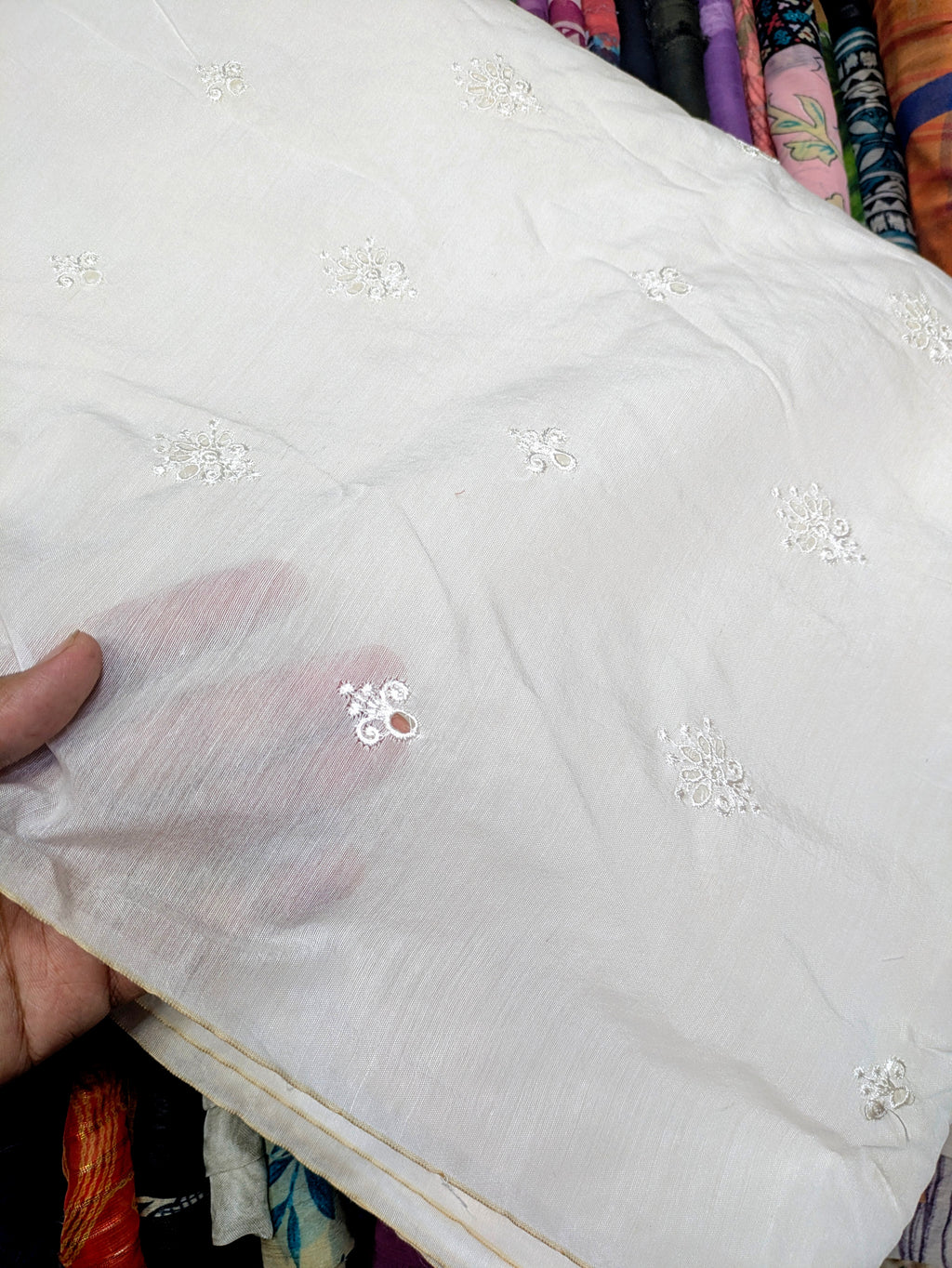 Voile Lawn Chicken Kaari Dupatta Diyable  lawn dupatta in all colors- 2.5 yards