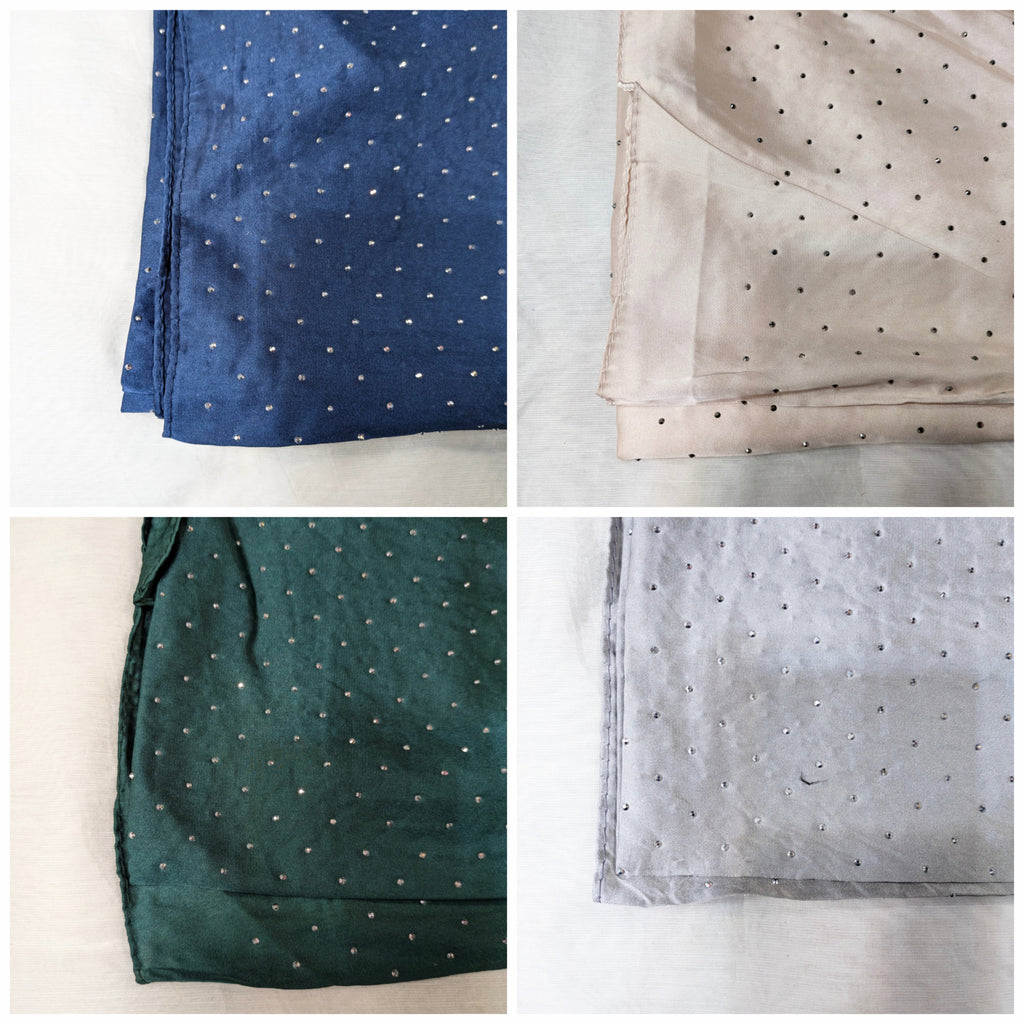 Silk Silver Stone hijab