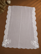 Chiffon Four-Side Scalloped Cutwork Dupatta – 2.75 Yards (Dyeable