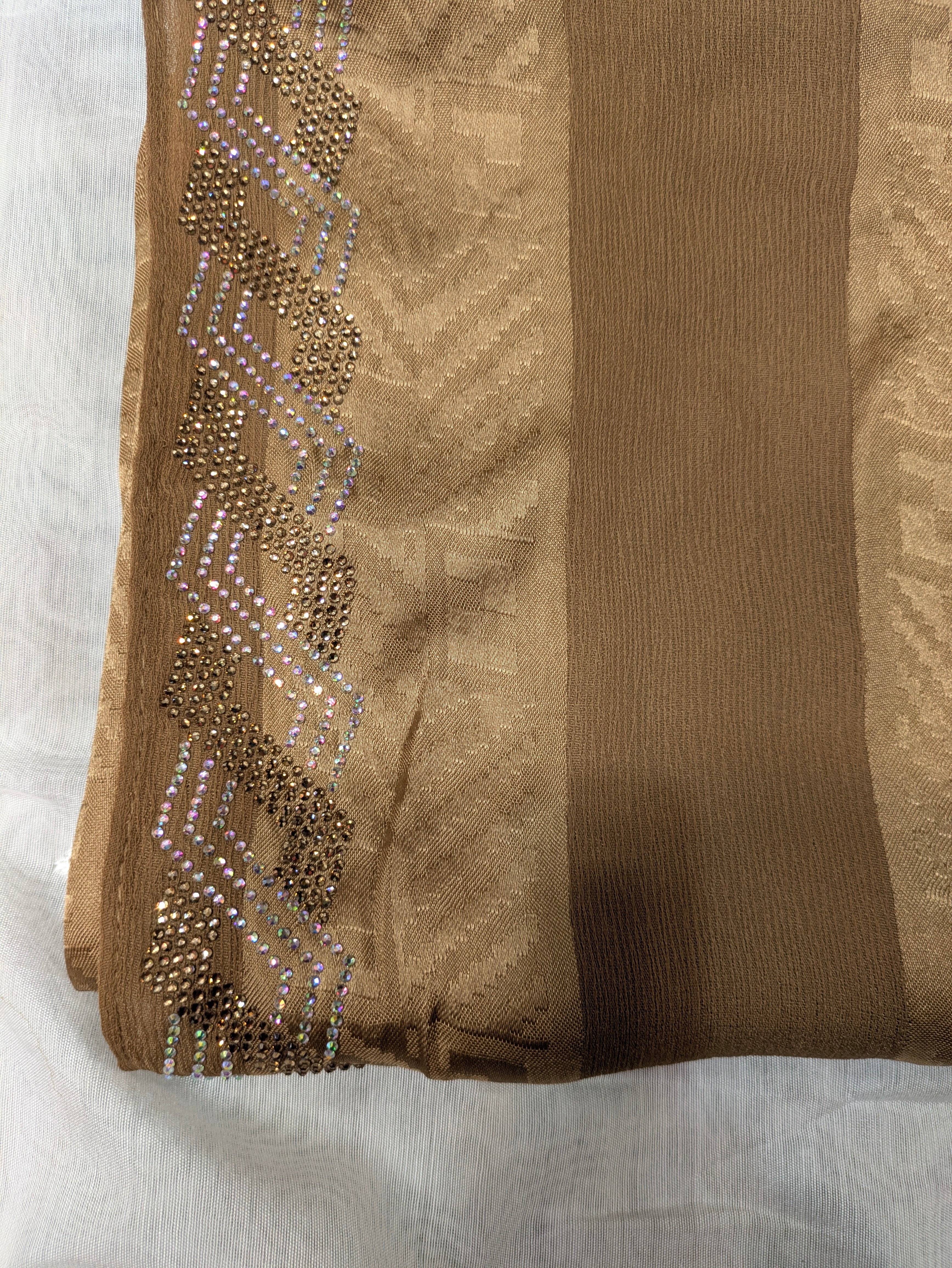 Cotton Silk  Stone head border