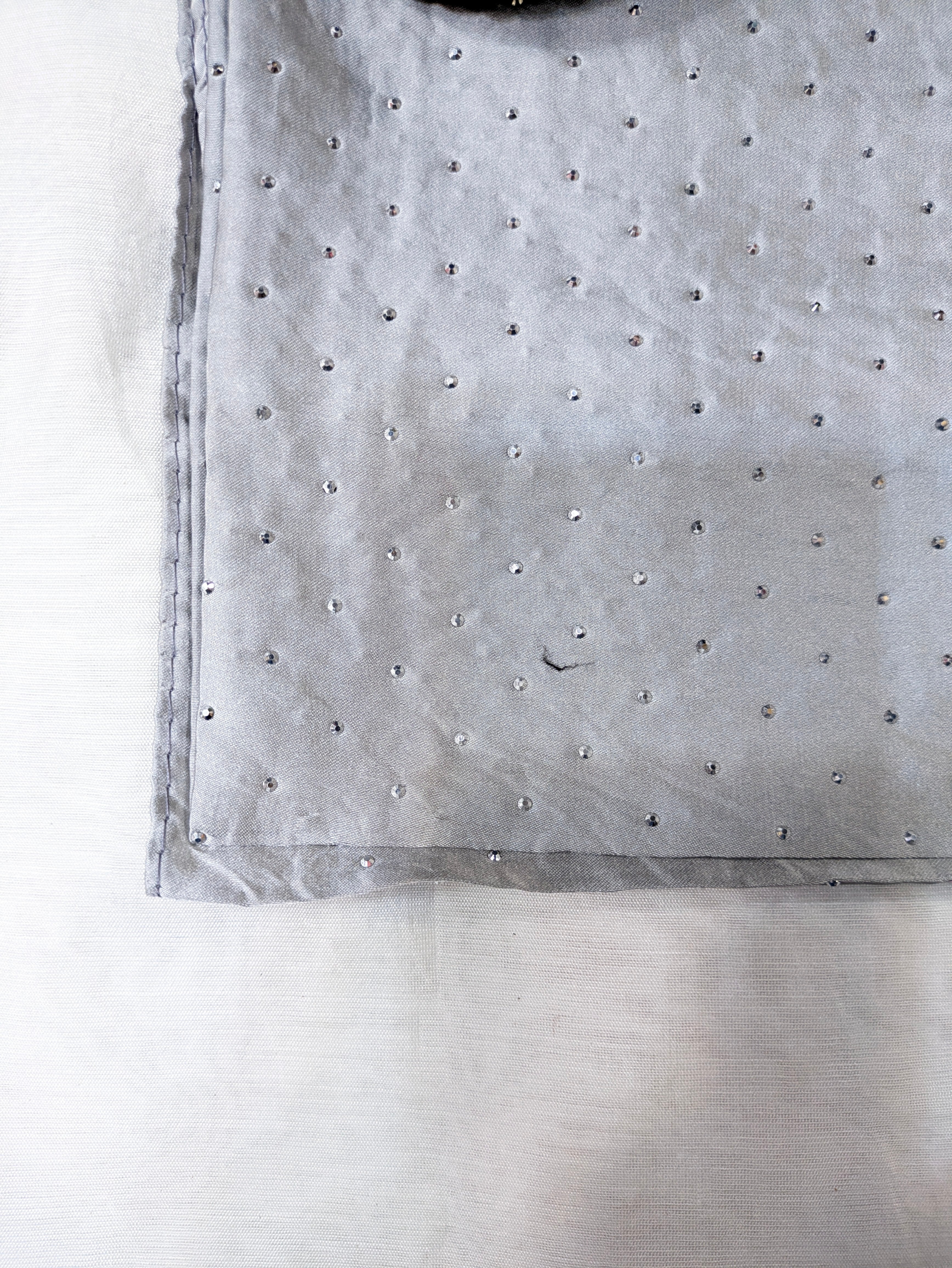 Silk Silver Stone hijab