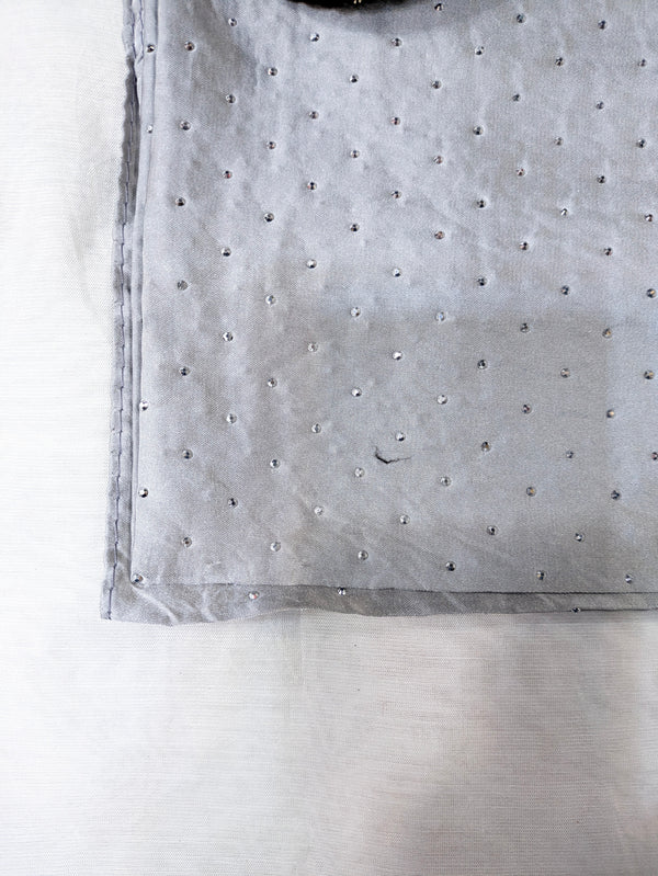 Silk Silver Stone hijab