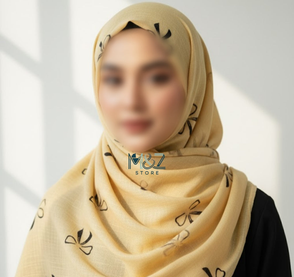 Lawn Block print hijab