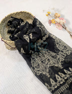 Chiffon Block Print Dupatta 2.5 yards