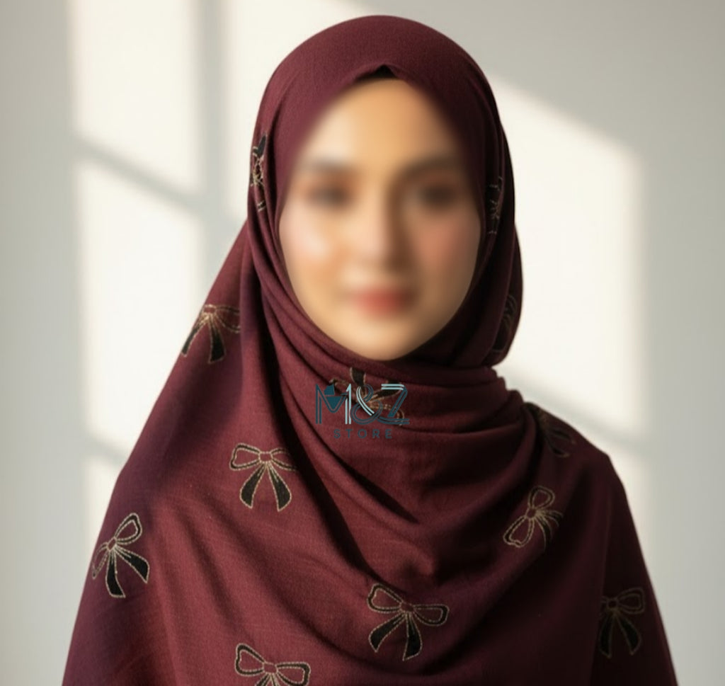 Lawn Block print hijab