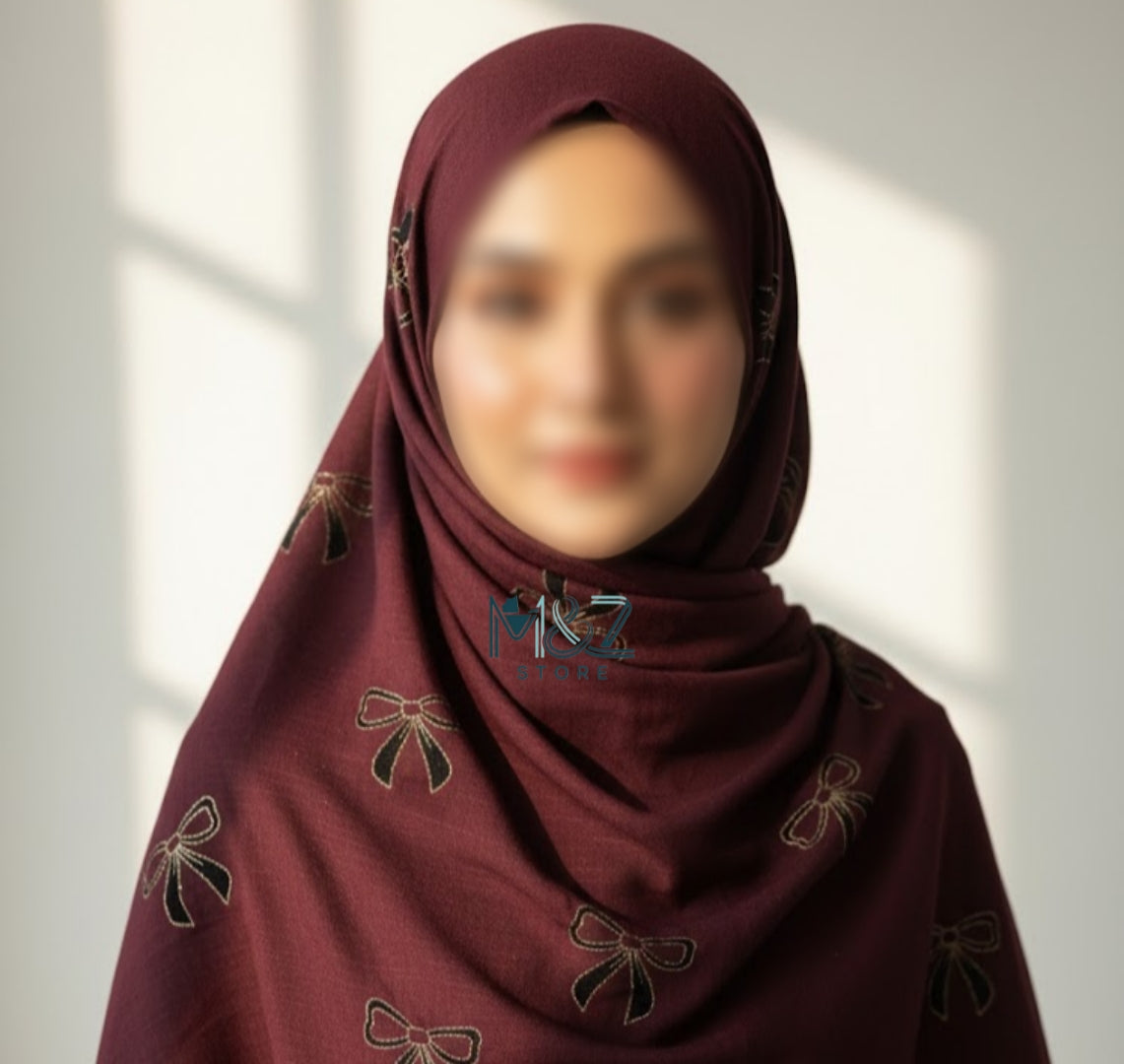 Lawn Block print hijab