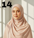 Plane Chiffon Georgette Hijab / Stoller