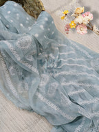Chiffon Block Print Dupatta 2.5 yards