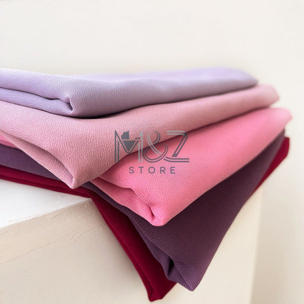 Plane Chiffon Georgette Hijab / Stoller